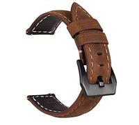Correa de reloj Correa de cuero de 22 mm Compatible for Huawei GT 2 2E GT2 Pro Reemplazos de correa de reloj Honor Magic 1 2 46 mm Correa de reloj for hombre ( Color : Coffee black buckle , Size : 2 )