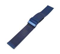 Correa de reloj, correa de reloj de acero inoxidable 12/14/16/18/20/22 mm Correa de reloj de repuesto de malla de acero inoxidable universal de liberación rápida for hombres y mujeres(Blue,18mm)