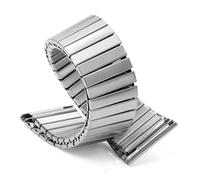 correa de reloj Correa De Reloj Retráctil Metal Banda Elástica Acero Inoxidable 14 Mm 16 18 20 22 Accesorios For Relojes Inteligentes Unisex Pulsera Repuesto(Silver,22MM_L SIZE-153MM)