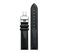Correa de reloj cuero ancho uniforme Compatible con Longines Compatible Tissot Compatible correa Fossil FIYTA(Purple Green,20x20mm)