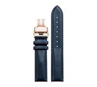 Correa de reloj cuero ancho uniforme Compatible con Longines Compatible Tissot Compatible correa Fossil FIYTA(White Light Pin,20x20mm)