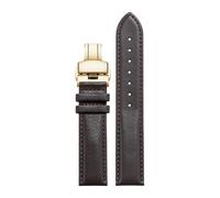 Correa de reloj cuero ancho uniforme Compatible con Longines Compatible Tissot Compatible correa Fossil FIYTA(Olive Flak,20x20mm)