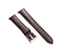Correa de reloj cuero compatible con Fossil, correa piel vacuno costuras suaves, compatible Omega, compatible pulseras Seiko Business(Dark Brown,20mm)