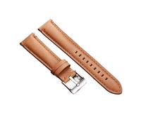 Correa de reloj cuero compatible con Fossil, correa piel vacuno costuras suaves, compatible Omega, compatible pulseras Seiko Business(Light Brown,20mm)