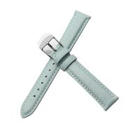Correa de reloj cuero for mujer compatible con Casio Retro Small Square Watch LTP-1391 1094q. for estudiantes(Light Blue-Steel-K1,17mm)