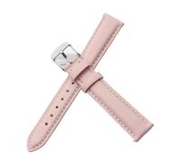Correa de reloj cuero for mujer compatible con Casio Retro Small Square Watch LTP-1391 1094q. for estudiantes(Powder-Steel-K1,14mm)