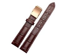 Correa de reloj cuero genuino compatible con Casio Sheen Series She-5010/5018 5012 5023, correa for mujer hebilla plegable 16 mm(Brown-rose gold,16mm)