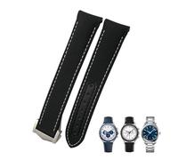 Correa de reloj curvada de lona de nailon de alta densidad de 19 mm, 20 mm, 21 mm, compatible con Omega Seamaster 300 AT150 Speedmaster Longines, 19mm Silver clasp