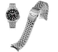 Correa de reloj Danxancy de acero inoxidable con extremos curvos, ahusada, 18 mm, 19 mm, 20 mm, 21 mm, 22 mm, 23 mm, 24 mm, correa de metal flexible para reloj inteligente, pulsera con despliegue