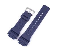 Correa de reloj de 0.709 in AQ-S800/AQ-S810W SGW-400H/300H/500H W-735H AE-1000W/1200/1300 Accesorios de banda de reloj de resina de goma aptos para correa de reloj Casio (color: azul real 01, tamaño: