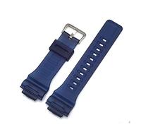 Correa de reloj de 0.709 in AQ-S800/AQ-S810W SGW-400H/300H/500H W-735H AE-1000W/1200/1300 Accesorios de banda de reloj de resina de goma aptos para correa de reloj Casio (color: azul real 02, tamaño: