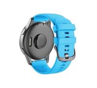 Correa de reloj de 18mm 20mm 22mm Compatible con Garmin Forerunner 265 265S 255 255S 245 645 55/ Vivoactive 5 4 4S /Venu 3 3S accesorios de reloj de silicona(Blue,20mm)