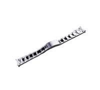 Correa de reloj de 19mm, pulsera estilo ostra con extremo curvado hueco pulido plateado, compatible con for SEIKO 5 SNXS73 75 77 79 80 81 SNFF05 SNXG47