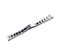 Correa de reloj de 19mm, pulsera estilo ostra con extremo curvado hueco pulido plateado, compatible con for SEIKO 5 SNXS73 75 77 79 80 81 SNFF05 SNXG47