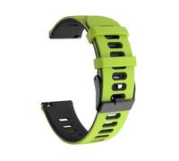 Correa de reloj de 20 mm con pasadores de liberación rápida, banda de silicona resistente al sudor para Garmin y Samsung Gala