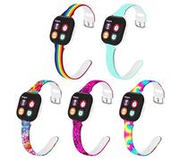 Correa de reloj de 20 mm para niños, compatible con Gizmo Watch 3, 2, 1, Gabb Watch 3e, 3, 2, 1, Sync Up, Watch 2, 1, correa de silicona suave impresa para Cosmo JrTrack 5 4 3 2SE 2 1 para niños y