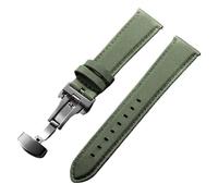 Correa de reloj de 20 y 22 mm for hombre y mujer, de nailon, con hebilla de mariposa, resistente al agua y de liberación rápida, compatible con Omega y Seiko.(Green,20mm)