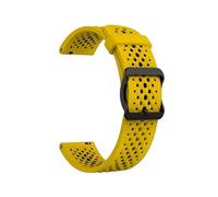 Correa de reloj de 22 mm apta for SUUNTO 9 PEAK PRO DLC / 5 PEAK Pulsera apta for SUUNTO RACE S/OCEAN/VERTICAL Correa deportiva de silicona transpirable(Yellow)
