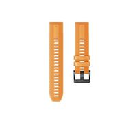 Correa de reloj de 22 mm compatible con Garmin MARQ Gen 2/Epix Correa de silicona compatible con Garmin Approach S70 47 mm/Forerunner 965 955 Pulsera(Style 1 Orange)