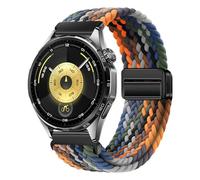 Correa de reloj de 22 mm de nailon trenzado compatible con Huawei GT6 GT5 GT4 46 mm GT 6 Pro GT3 Pro GT 2e magnética elástica Venu 4 45 mm pulsera Venu 3 2, Forerunner 255 265, One Size, Nailon, Sin