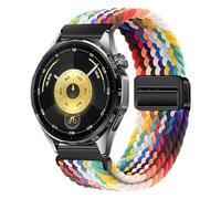 Correa de reloj de 22 mm de nailon trenzado compatible con Huawei GT6 GT5 GT4 46 mm GT 6 Pro GT3 Pro GT 2e magnética elástica Venu 4 45 mm pulsera Venu 3 2, Forerunner 255 265, One Size, Nailon, Sin