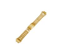 Correa de reloj de acero inoxidable apta for casio GW-B5600 DW5600/M5610/GMW-B5000/GA2100/GM-2100 GM5600 pulsera de correa de metal y acero (Color : Gold, Size : For GM2100)
