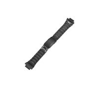 Correa de reloj de acero inoxidable apta for casio GW-B5600 DW5600/M5610/GMW-B5000/GA2100/GM-2100 GM5600 pulsera de correa de metal y acero (Color : Black, Size : For GA2100 GA2110)