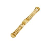 Correa de reloj de acero inoxidable apta for casio GW-B5600 DW5600/M5610/GMW-B5000/GA2100/GM-2100 GM5600 pulsera de correa de metal y acero(Gold,For GA2100 GA2110)