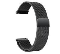 Correa de reloj de acero inoxidable, correas magnéticas universales de 18 mm, correa de repuesto de malla de metal para Zenwatch 2 de 1.45 pulgadas para Fossil Sport de 41 mm para Withings Activite
