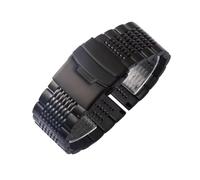 Correa de reloj de acero inoxidable de 18, 20, 22 y 24mm apta for Samsung Galaxy Watch 6, 5, 40mm, 44MM, 4, 3, 41 y 45mm, correas aptas for pulsera Huawei GT3 for Seiko(Black and tool,18mm)