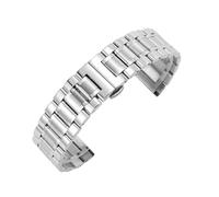 Correa de reloj de acero inoxidable macizo de 12 mm, 13 mm, 14 mm, 15 mm, 16 mm, 17 mm, 19 mm, 21 mm y 23 mm, correa de reloj de metal universal, accesorios de reloj for hombres y mujeres, universal(S