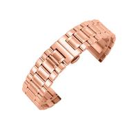 Correa de reloj de acero inoxidable macizo de 12 mm, 13 mm, 14 mm, 15 mm, 16 mm, 17 mm, 19 mm, 21 mm y 23 mm, correa de reloj de metal universal, accesorios de reloj for hombres y mujeres, universal(R