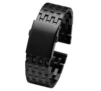 Correa de reloj de acero inoxidable para diesel DZ4316 DZ7395 7305 4209 4215 Pulsera de banda de vigilancia de muñeca sólida de metal de metal 24 mm 26 mm 28 mm 30 mm Watchs (color: un tamaño negro: