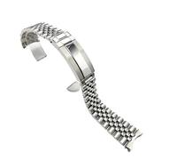 Correa de reloj de acero inoxidable sólido apta for la serie Seiko 5 Sxns80/Snxs79/79k/77k/73(Five)