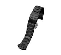 Correa de reloj de acero inoxidable sólido Retrofit, pulsera de 16mm apta for Casio Series GBX100 GA100 GA110 DW5600 DW5000 M5610, correa de reloj for hombre(A-black)