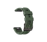 Correa de reloj de ajuste rápido de 22 y 26mm for Garmin Descent Enduro 2 Mk2/Mk2i/Mk1/Epix Pro G1 D2, correa de silicona suave for deportes al aire libre (Color : Style3 Army green, Size : Quick Fi