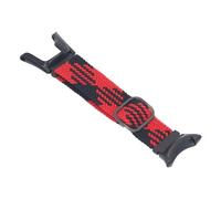 Correa de Reloj de Banda Trenzada, Correa de Reloj Trenzada del Día de San Valentín (negro rojo)