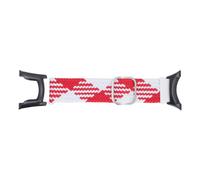 Correa de Reloj de Banda Trenzada, Correa de Reloj Trenzada del Día de San Valentín (rojo blanco)