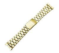 Correa de reloj de cierre rápido, Correa de reloj de acero inoxidable 16 mm 18 mm 20 mm 22 mm 24 mm Correa de pulsera Correa de reloj con extremo curvo Hebilla plegable Pulsera de repuesto for correa