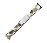 Correa de reloj de cierre rápido, Correa de reloj de acero inoxidable con extremo curvado, 13, 17, 18, 19, 20, 21 y 22mm, 5 cuentas, correa de reloj de Metal sólido, pulsera con hebilla de tortuga con