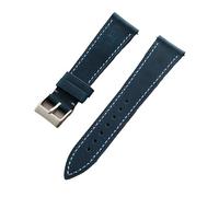 Correa de reloj de cuero, correa de reloj Correa de reloj de cuero genuino 18 mm 19 mm 20 mm 21 mm 22 mm Pulsera de reloj suave Correa for hombres y mujeres Accesorios for relojes Correas de reloj(Blu