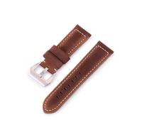 Correa de reloj de cuero Correa para hombre Correa de reloj sustituta Correa de reloj, Matte Brown, 20mm