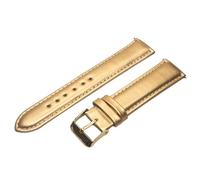 Correa de reloj de cuero de 12 mm, 14 mm, 16 mm, 18 mm, 20 mm, 22 mm, 24 mm, 26 mm, 28 mm y 30 mm, correa de reloj de moda dorada y plateada, correa de reloj(Dark gold,26mm)