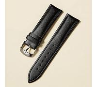 Correa de Reloj de Cuero de 14 mm, 16 mm, 18 mm, 20 mm y 22 mm para Mujer y Hombre, Accesorios con Hebilla sólida, Color Negro, Azul y Rojo (Talla 22 mm, 16 mm, 18 mm)