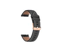 Correa de reloj de cuero de 20 mm apta for Garmin Venu SQ 2/Venu 2 Plus/vivoactive 3 pulsera for Forerunner 645 245 Music 158 55 correas de pulsera (Color : BK, Size : For Vivomove HR)