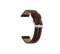 Correa de reloj de cuero de 20 mm apta for Garmin Venu SQ 2/Venu 2 Plus/vivoactive 3 pulsera for Forerunner 645 245 Music 158 55 correas de pulsera (Color : Coffee, Size : For Garmin Move Trend)