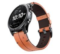 Correa de reloj de cuero de 26 mm de liberación rápida compatible con Garmin Fenix 8 (51 mm)/7X/6X/5X Brown
