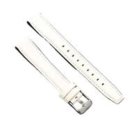 Correa de reloj de cuero de liberación rápida Pulsera de cuero suave Correa de silicona Correa de reloj de 10/12/14/16 mm Correa de reloj universal(White,12mm)