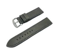 Correa de reloj de cuero for hombre y mujer, 16 mm, 18 mm, 20 mm, 22 mm, accesorios for relojes, correa de repuesto for cinturón de color café y negro(Gray,18mm)