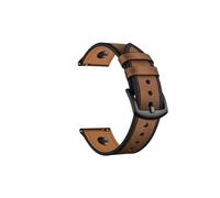 Correa de reloj de cuero genuino 20 mm 22 mm apta for Galaxy Watch Active Watch3/4/5 apta for Huawei Watch/Amazfit/Garmin, etc. Correa de reloj universal (Color : Dark brown, Size : 20mm)